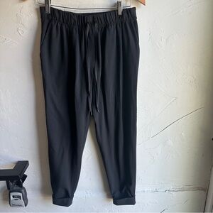 Black‎ Pull On Jogger Pants with Front and Back Pockets Sz M
